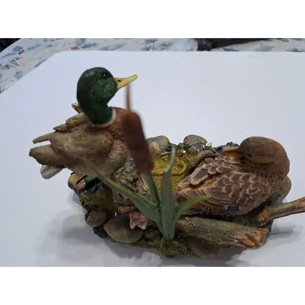 Vintage Lenox Mallards at Cattail Pond Ducks Sculpture‎ Figurine